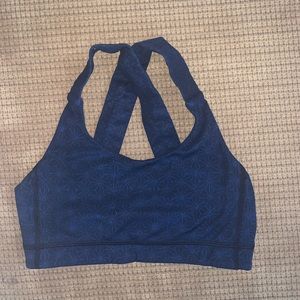 Navy lululemon sports bra